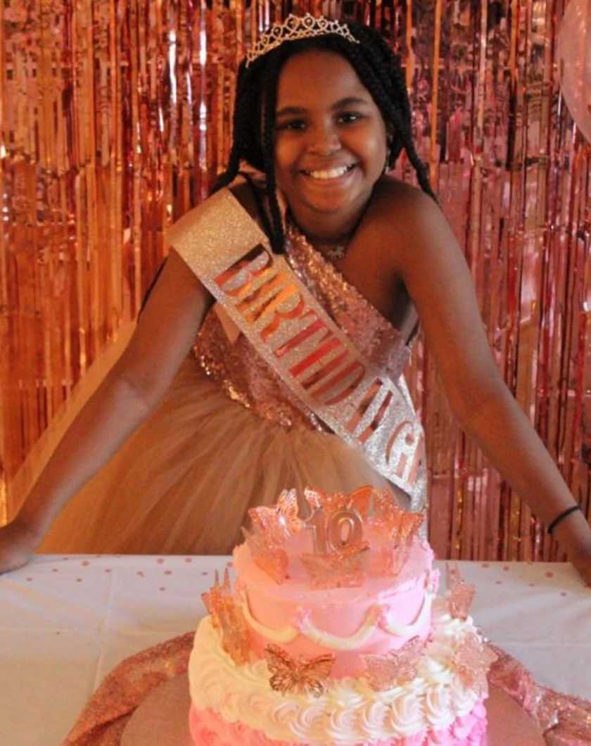 Naomi at her birthday party