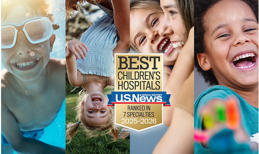 collage of children's photos smiling wide.