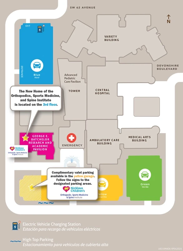 Ortho Move to Research Building Map