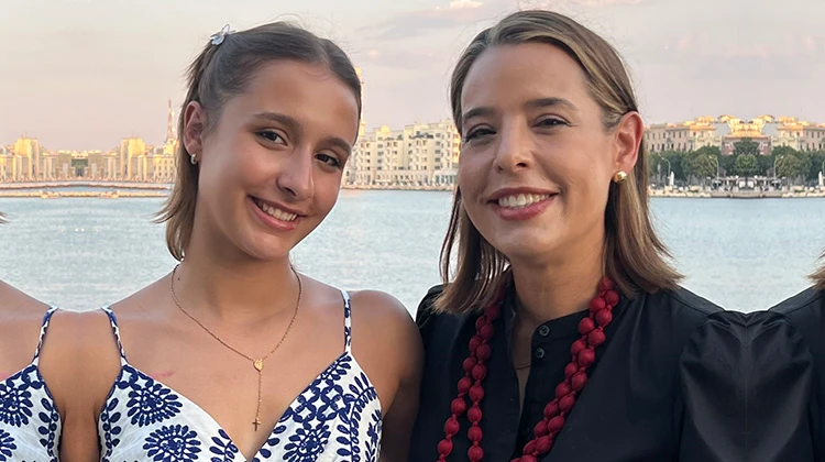 mother and daughter.