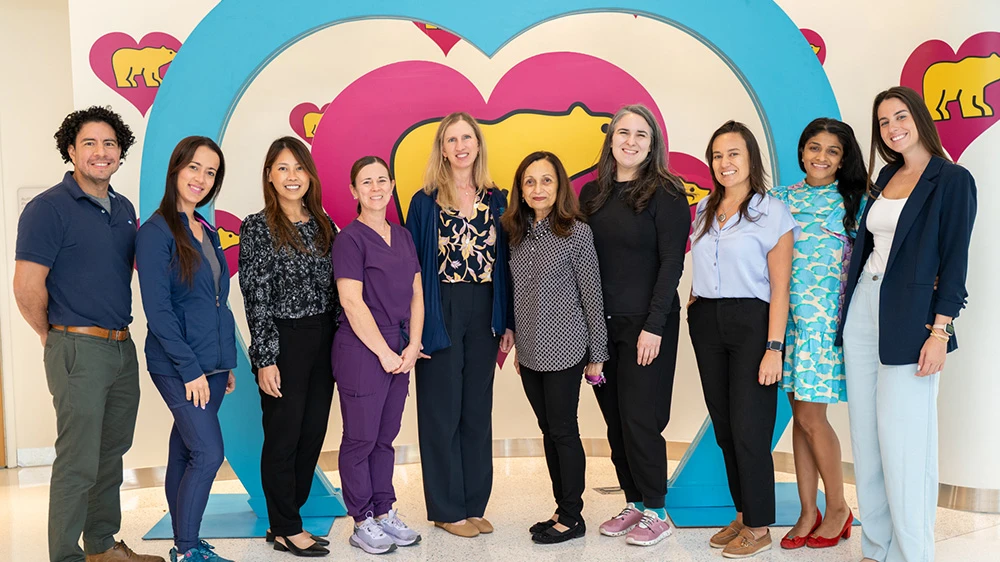 group photo of clinician team.