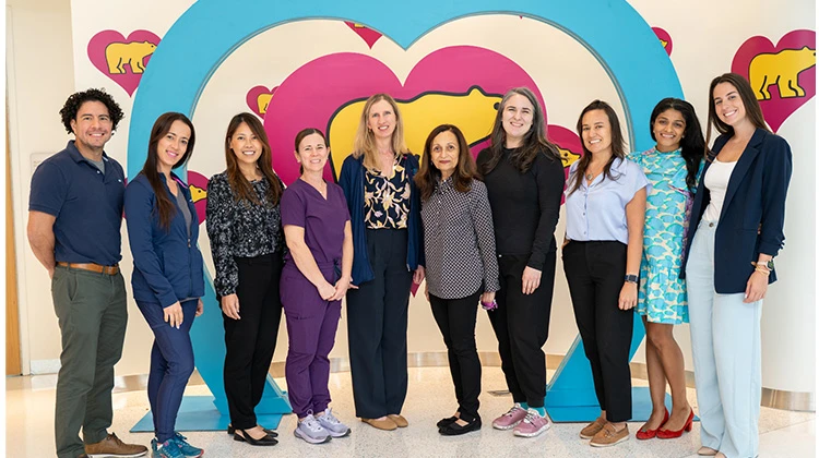 group photo of clinician team.