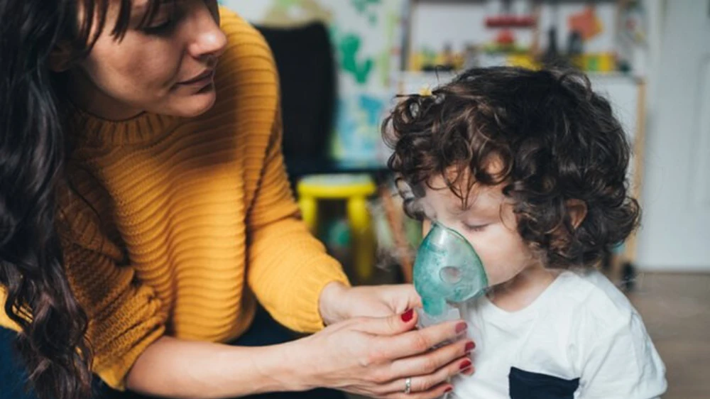 Cystic Fibrosis Patient receiving treatment